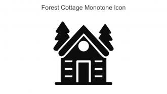Forest Cottage Monotone Icon In Powerpoint Pptx Png And Editable Eps Format