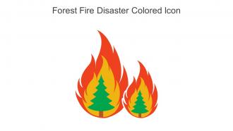 Forest Fire Disaster Colored Icon In Powerpoint Pptx Png And Editable Eps Format