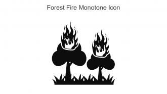 Forest Fire Monotone Icon In Powerpoint Pptx Png And Editable Eps Format