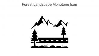 Forest Landscape Monotone Icon In Powerpoint Pptx Png And Editable Eps Format