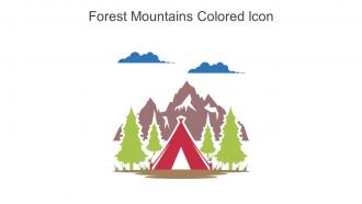 Forest Mountains Colored Icon In Powerpoint Pptx Png And Editable Eps Format