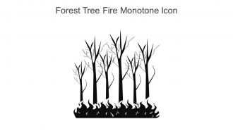 Forest Tree Fire Monotone Icon In Powerpoint Pptx Png And Editable Eps Format