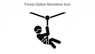 Forest Zipline Monotone Icon In Powerpoint Pptx Png And Editable Eps Format