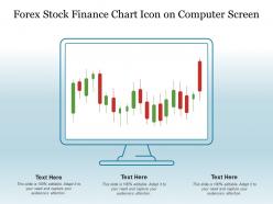 Forex Stock Finance Chart Icon On Computer Screen