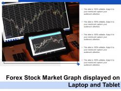 Forex stock market graph displayed on laptop and tablet