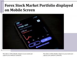 Forex Stock Market Portfolio Displayed On Mobile Screen