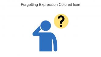 Forgetting Expression Colored Icon In Powerpoint Pptx Png And Editable Eps Format
