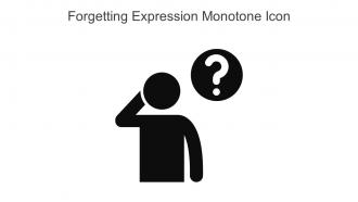Forgetting Expression Monotone Icon In Powerpoint Pptx Png And Editable Eps Format