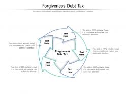 Forgiveness debt tax ppt powerpoint presentation inspiration outline cpb