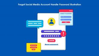 Forgot Social Media Account Handle Password Illustration