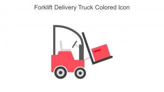 Forklift Delivery Truck Colored Icon In Powerpoint Pptx Png And Editable Eps Format
