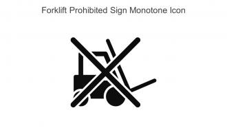 Forklift Prohibited Sign Monotone Icon In Powerpoint Pptx Png And Editable Eps Format