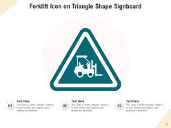 Forklift Signboard Triangle Industrial Operating Repairing Warehouse