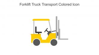 Forklift Truck Transport Colored Icon In Powerpoint Pptx Png And Editable Eps Format