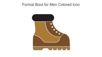 Formal Boot For Men Colored Icon In Powerpoint Pptx Png And Editable Eps Format