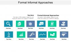 Formal informal approaches ppt powerpoint presentation model cpb