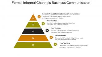 Formal informal channels business communication ppt powerpoint presentation ideas good cpb