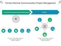 Formal informal communication project management ppt powerpoint presentation model cpb