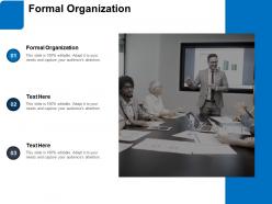 Formal organization ppt powerpoint presentation file layout ideas cpb