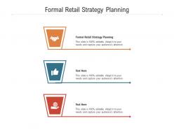 Formal retail strategy planning ppt powerpoint presentation portfolio topics cpb