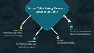 Formal Table Setting Guide For Hospitality Industry Training Ppt Downloadable Slides