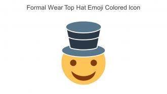 Formal Wear Top Hat Emoji Colored Icon In Powerpoint Pptx Png And Editable Eps Format