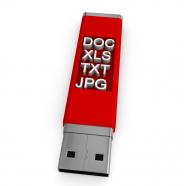 Format of files on usb for data storage stock photo