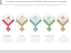 Formative research example powerpoint slide background designs