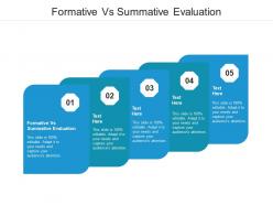 Formative vs summative evaluation ppt powerpoint presentation information cpb