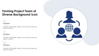 Forming Project Team Of Diverse Background Icon
