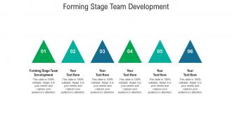Forming stage team development ppt powerpoint presentation pictures icon cpb