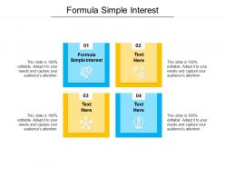 Formula simple interest ppt powerpoint presentation slide download cpb