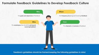 Formulate Feedback Guidelines To Develop Feedback Culture Training Ppt
