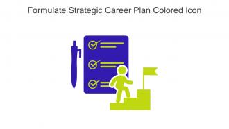 Formulate Strategic Career Plan Colored Icon In Powerpoint Pptx Png And Editable Eps Format