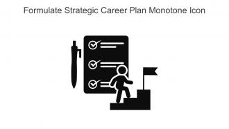Formulate Strategic Career Plan Monotone Icon In Powerpoint Pptx Png And Editable Eps Format