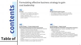 Formulating Effective Business Strategy To Gain Cost Leadership Powerpoint Presentation Slides Strategy CD V