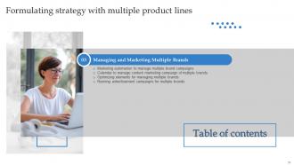 Formulating Strategy With Multiple Product Lines Branding CD V Slides Researched