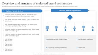 Formulating Strategy With Multiple Product Overview And Structure Of Endorsed Brand Architecture