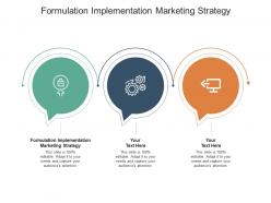 Formulation implementation marketing strategy ppt powerpoint presentation visual aids infographic template cpb