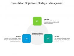 Formulation objectives strategic management ppt powerpoint presentation file smartart cpb