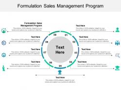 Formulation sales management program ppt powerpoint presentation infographics portfolio cpb