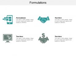 Formulations ppt powerpoint presentation model outline cpb