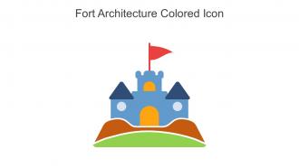 Fort Architecture Colored Icon In Powerpoint Pptx Png And Editable Eps Format