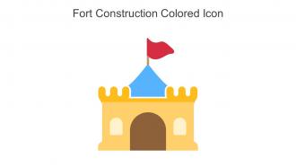 Fort Construction Colored Icon In Powerpoint Pptx Png And Editable Eps Format