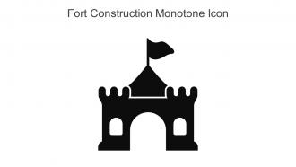 Fort Construction Monotone Icon In Powerpoint Pptx Png And Editable Eps Format