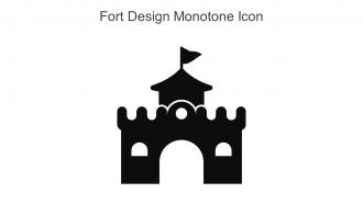 Fort Design Monotone Icon In Powerpoint Pptx Png And Editable Eps Format