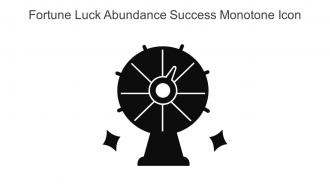 Fortune Luck Abundance Success Monotone Icon In Powerpoint Pptx Png And Editable Eps Format