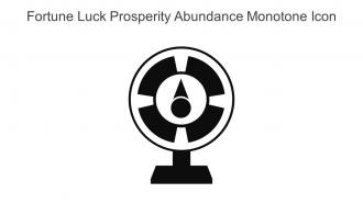 Fortune Luck Prosperity Abundance Monotone Icon In Powerpoint Pptx Png And Editable Eps Format