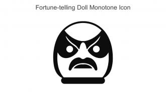 Fortune Telling Doll Monotone Icon In Powerpoint Pptx Png And Editable Eps Format