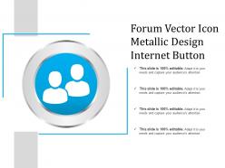 Forum vector icon metallic design internet button